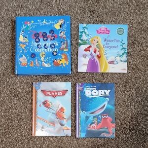 Disney 4 Book Bundle | Storybook Collection + Princess + Planes + Finding Dory